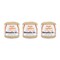 Aunt Lydia Metallic Natural/Gold Yarn - 3 Pack of 100y/91m - Mixed Materials - 10 - 100 Yards - Knitting/Crochet